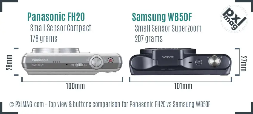 Top view design and control layout comparison