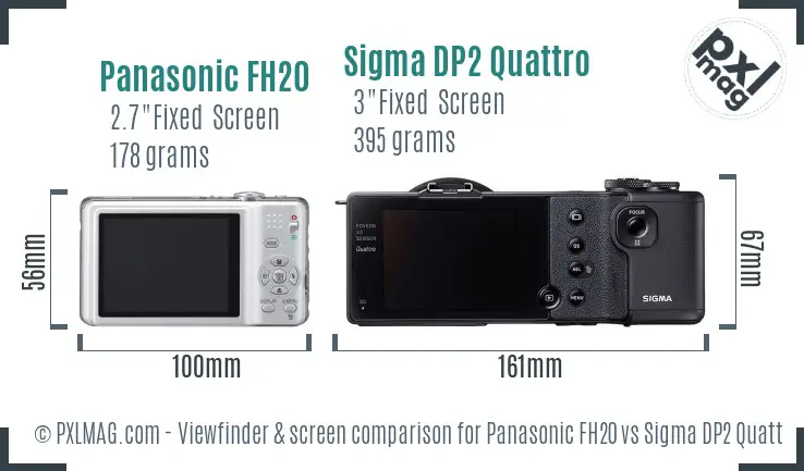 Back view of both cameras illustrating their LCD screens and control interfaces