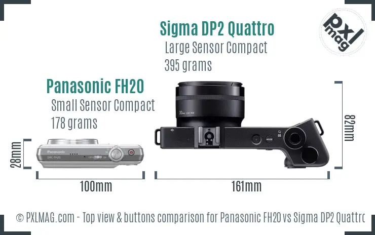 Top view comparison highlighting control layouts and lens barrels
