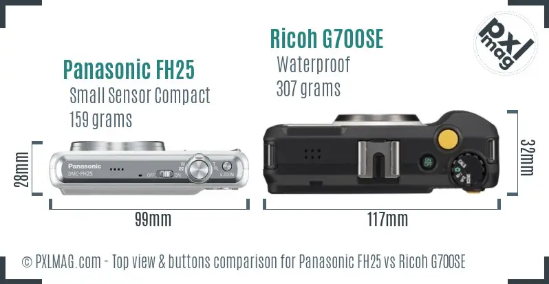 Top view design and control layout comparison
