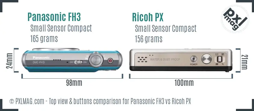 Top view design and control layout comparison