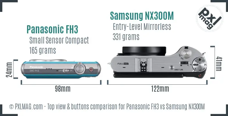 Top view design and control layout comparison