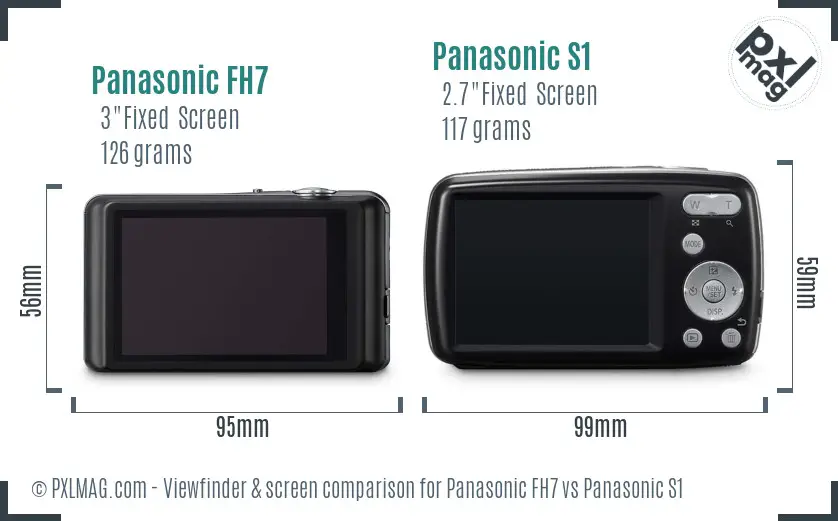 Panasonic FH7 vs Panasonic S1 Screen and Viewfinder comparison