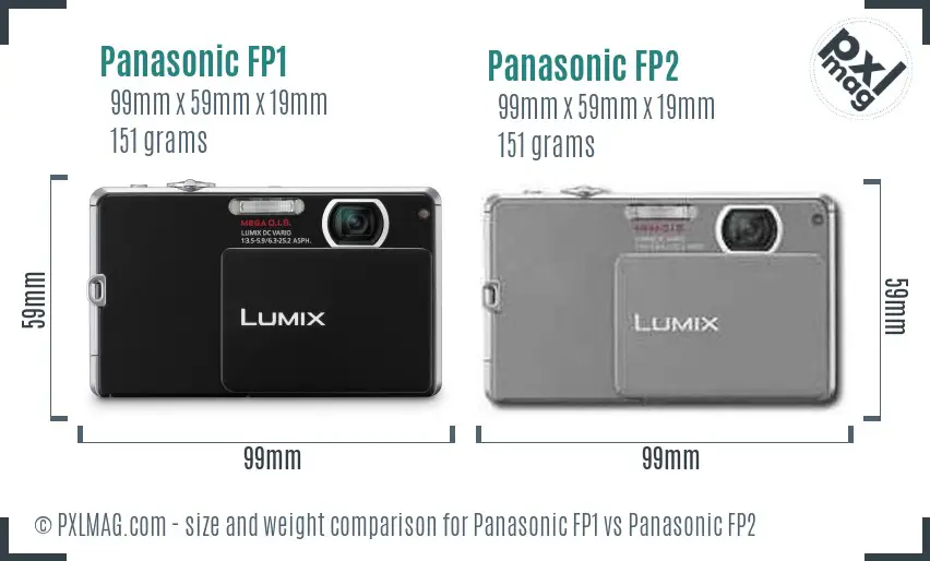 Panasonic FP1 vs Panasonic FP2 size comparison