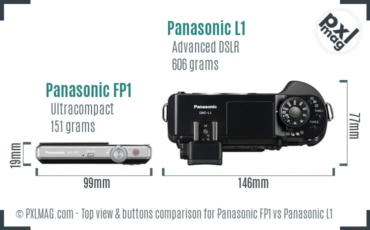 Top view design and control layout comparison