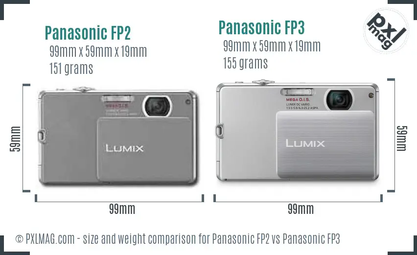 Panasonic FP2 vs Panasonic FP3 size comparison