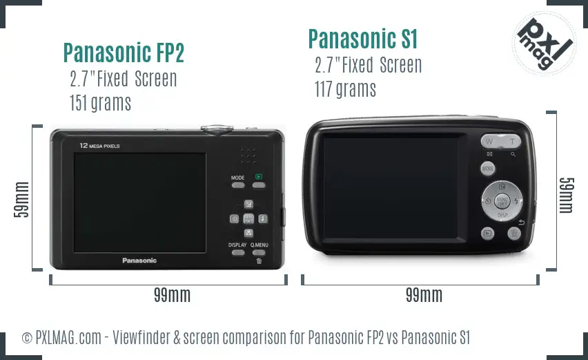 Panasonic FP2 vs Panasonic S1 Screen and Viewfinder comparison