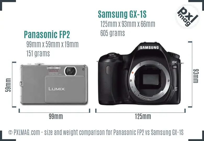 Panasonic FP2 vs Samsung GX-1S size comparison Panasonic FP2 vs Samsung GX-1S size comparison