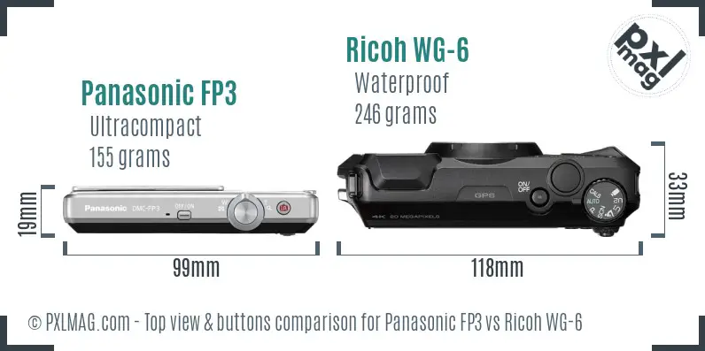 Top view design and control layout comparison