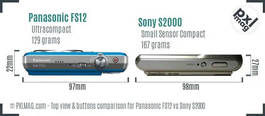 Top view design and control layout comparison