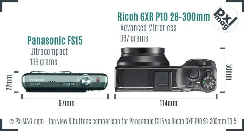 Top view design and control layout comparison