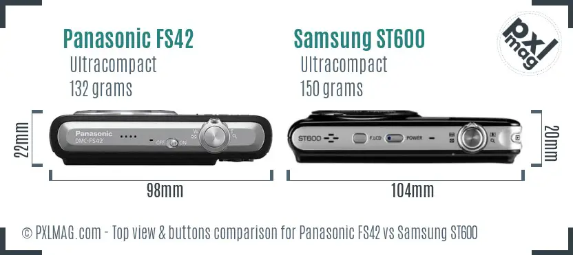Top view design and control layout comparison