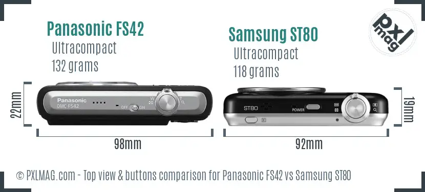 Top view design and control layout comparison