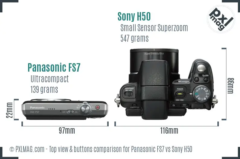 Top view design and control layout comparison