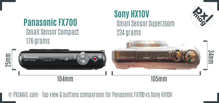 Top view design and control layout comparison