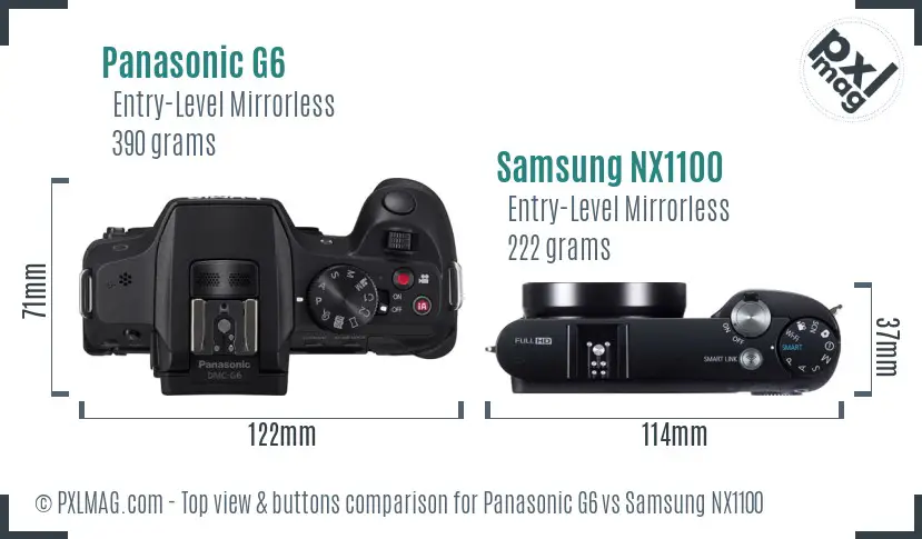 Top view design and control layout comparison