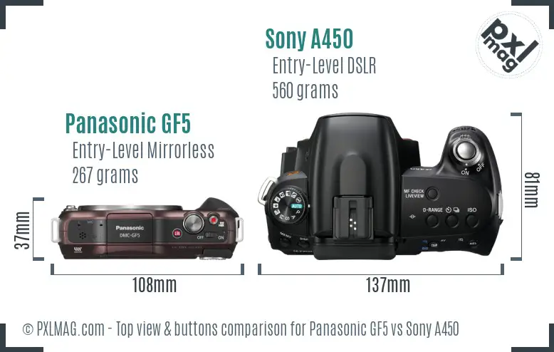 Top view design and control layout comparison