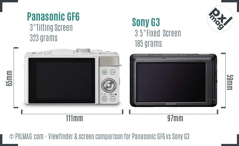 Back screen comparison