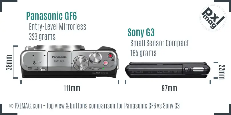 Top view comparison