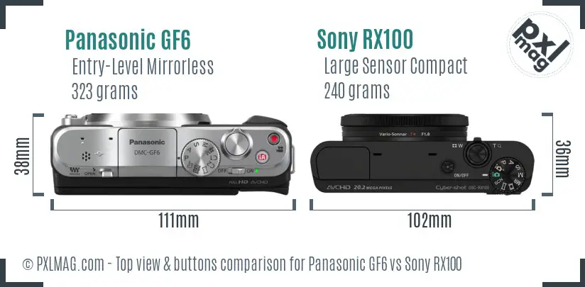 Top view design and control layout comparison