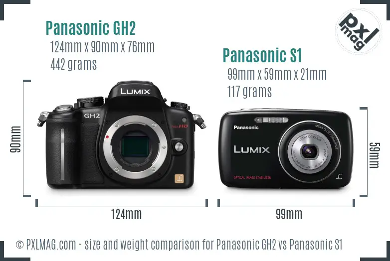 Panasonic GH2 vs Panasonic S1 size comparison