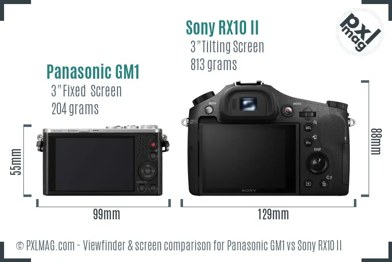 Back screen and interface comparison