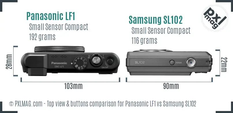 Top view design and control layout comparison