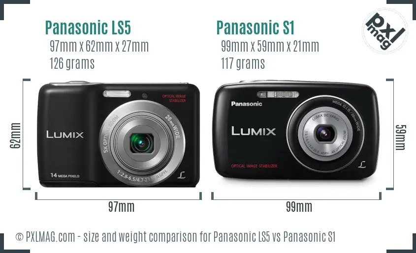 Panasonic LS5 vs Panasonic S1 size comparison
