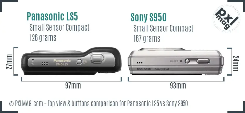 Top view design and control layout comparison