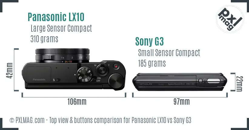 Top view design and control layout comparison