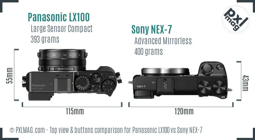 Top view design and control layout comparison