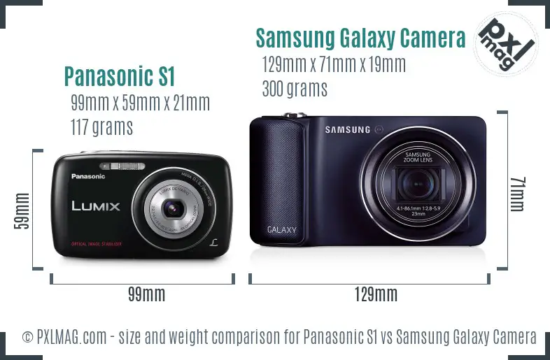 Panasonic S1 vs Samsung Galaxy Camera size comparison Panasonic S1 vs Samsung Galaxy Camera size comparison
