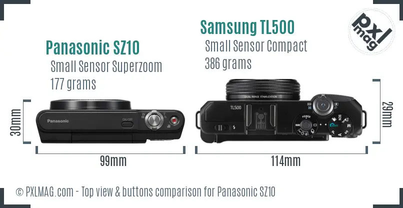 Top view design and control layout comparison