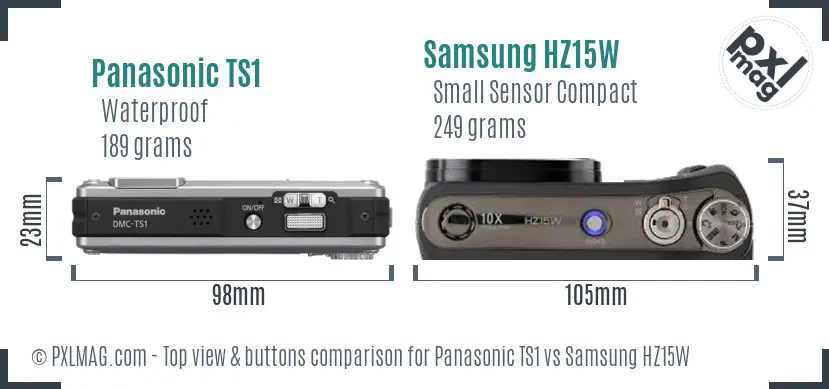 Top view design and control layout comparison