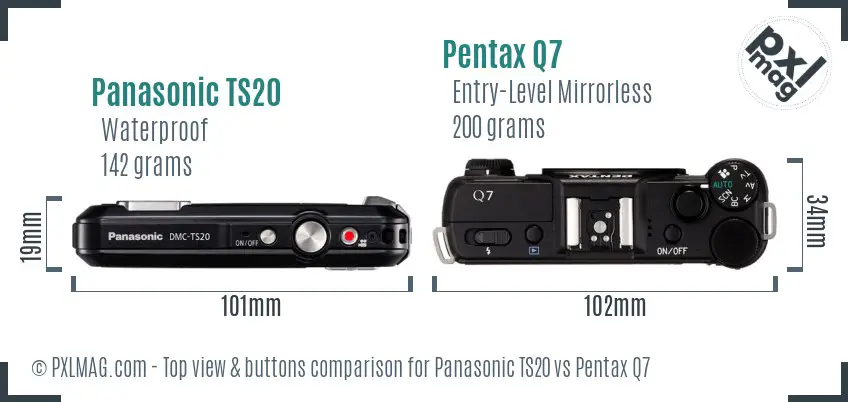 Top view design and control layout comparison