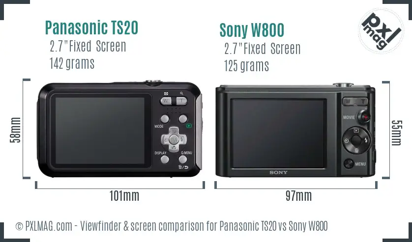 The cameras’ back LCD screens appear nearly identical.
