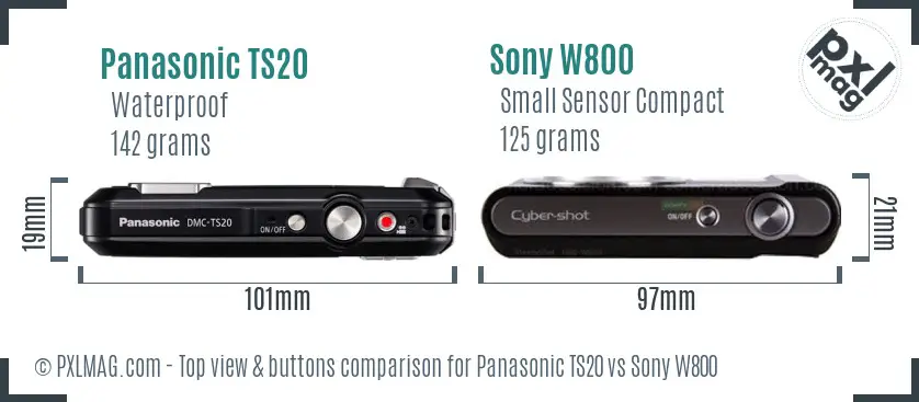 Top view design and control layout comparison