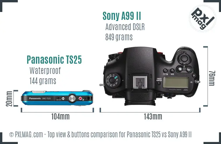 Top view design and control layout comparison