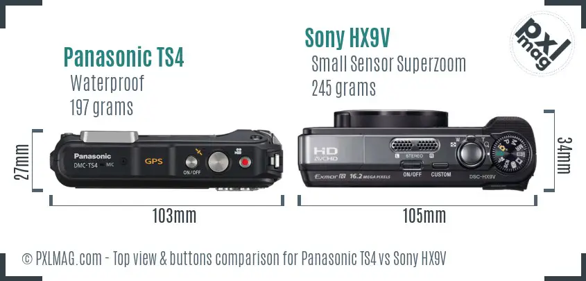 Top view design and control layout comparison
