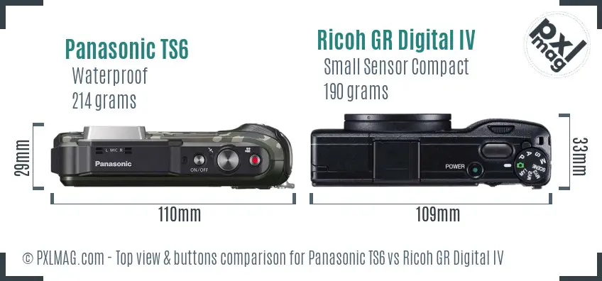 Top view design and control layout comparison