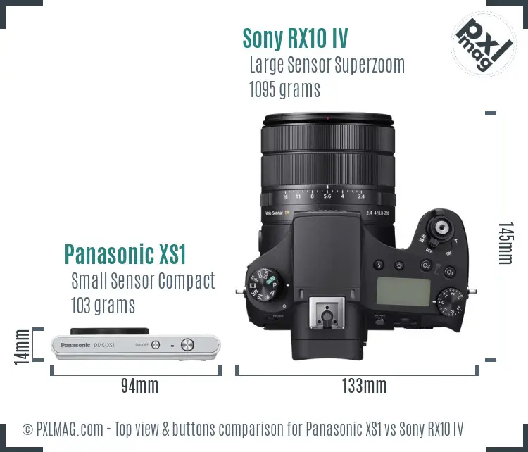 Top view design and control layout comparison