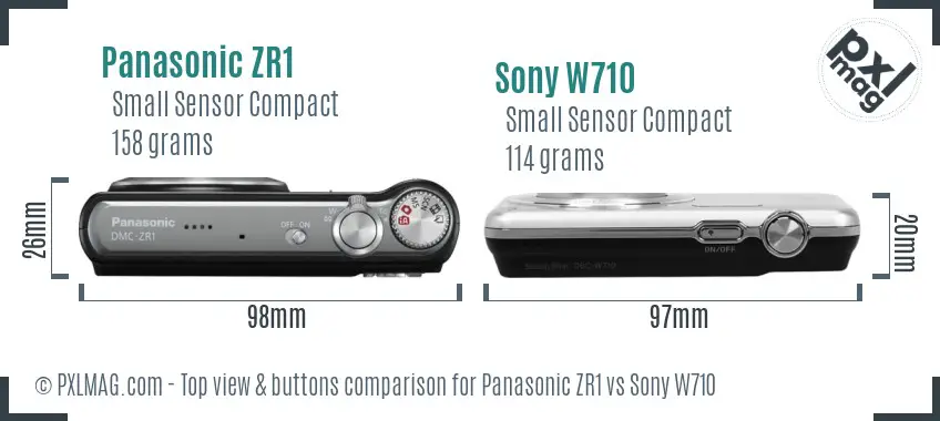Top view design and control layout comparison