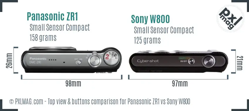 Top view design and control layout comparison