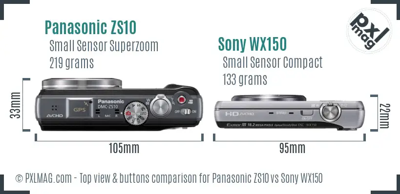 Top view design and control layout comparison
