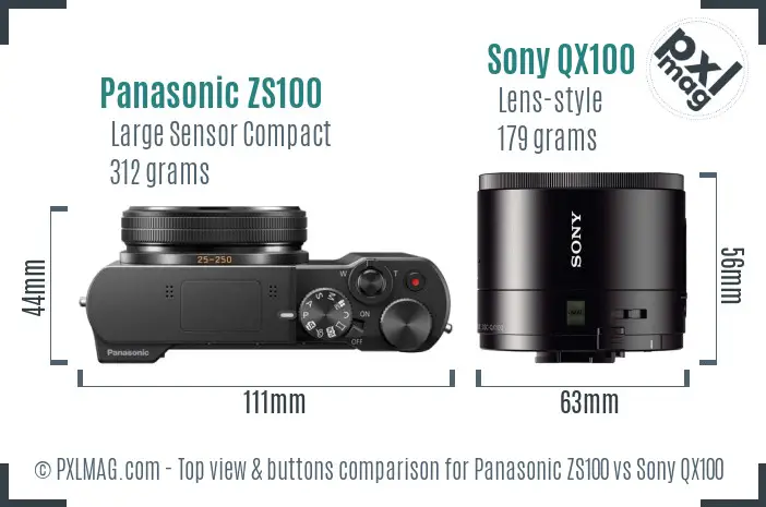 Top view design and control layout comparison