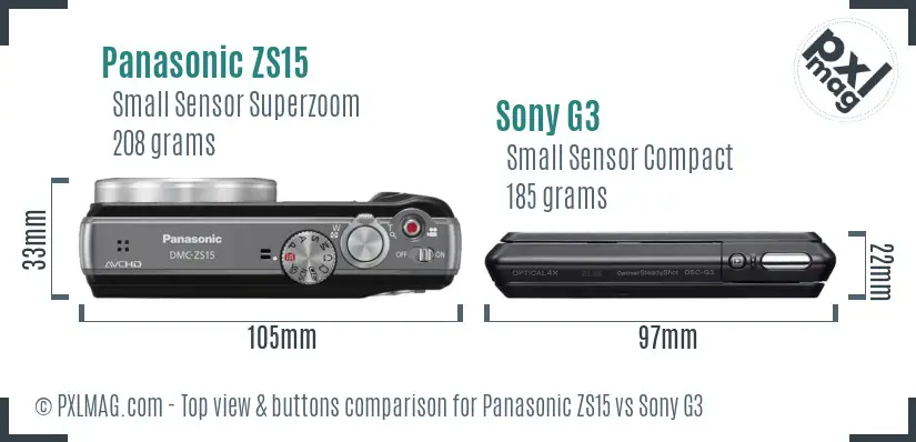 Top view design and control layout comparison