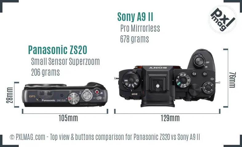 Top view design and control layout comparison