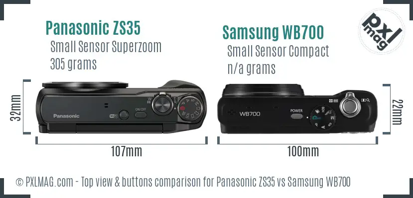 Top view design and control layout comparison