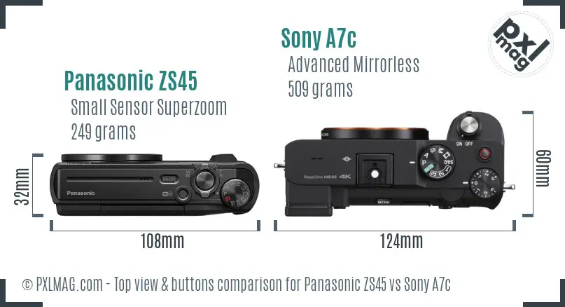 Top view design and control layout comparison