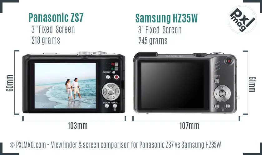 Back LCD screen and interface comparison